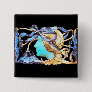 ELEGANTE FRAUENSCHÖNHEIT JEWEL/LADY, BLAUE BOW, BL BUTTON