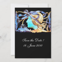 ELEGANTE FRAUENSCHÖNHEIT JEWEL/LADY, BLAUE BOW, BL