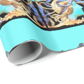 ELEGANTE FRAUENSCHÖNHEIT JEWEL/LADY, BLAUE BOW, BL GESCHENKPAPIER (Rolleneckpunkt)