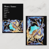 ELEGANTE FRAUENSCHÖNHEIT JEWEL/LADY, BLAUE BOW, BL VISITENKARTE (Vorne/Hinten)