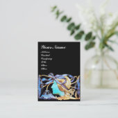 ELEGANTE FRAUENSCHÖNHEIT JEWEL/LADY, BLAUE BOW, BL VISITENKARTE (Stehend Vorderseite)