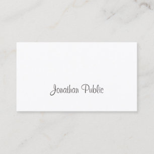 Elegante Freehand-Schrift Modern Einfach Trendig S Visitenkarte