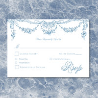 Elegante French Blue Viktorianisch Chinoiserie Hoc