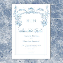 Elegante French Blue Viktorianisch Chinoiserie Hoc