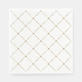 Elegante French Harlequin Black Gold Classic Serviette (Vorderseite)