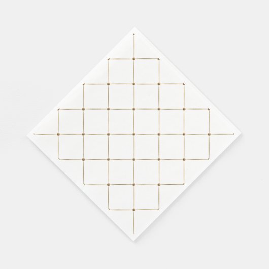 Elegante French Harlequin Black Gold Classic Serviette (Ecke)