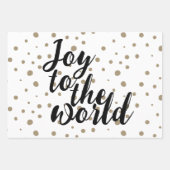 Elegante Freude für die Welt Geschenkpapier Set (Vorderseite)