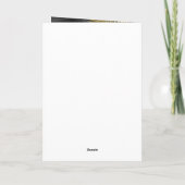 Elegante Freude und Frieden tropisches FOTO FRAME Karte (Rückseite)