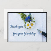 Elegante Freundschaft Postkarte (Vorne/Hinten)