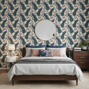 Elegante Friedenstruppen und Magnolien-Blume Elfen Tapete