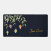 Elegante Friedliche Blätter und Leuchten Schreibtischunterlage (Vorderseite)