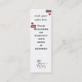 Elegante friesische Visitenkarten Mini Visitenkarte (Rückseite)