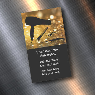 Elegante Friseur-Trend-Magnet-Geschäftskarten Magnetische Visitenkarte