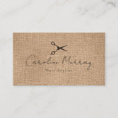 Elegante Friseurkarte Visitenkarte (Vorderseite)