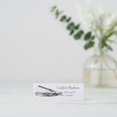 Elegante Friseursalon-Visitenkarte Mini Visitenkarte (Stehend Vorderseite)