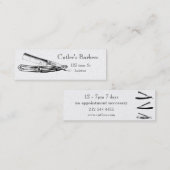 Elegante Friseursalon-Visitenkarte Mini Visitenkarte (Vorne/Hinten)