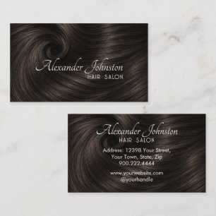 Elegante Friseursalons-Schrift-Typografie Visitenkarte