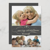 Elegante frohe einladung (Vorne/Hinten)