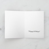 Elegante Frohe Festtage Karte (Innenseite)