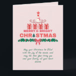 Elegante frohe und helle Weihnachten 2023 farbenfr Karte<br><div class="desc">Laden Sie Ihre Lieben zu einem zauberhaften Weihnachtsfest mit dieser eleganten und bunten Holiday Postcard ein. Mit seinem festlichen Design und der durchdachten Botschaft wird diese Einladung bestimmt den Ton für eine fröhliche und helle Feriensaison Set.</div>