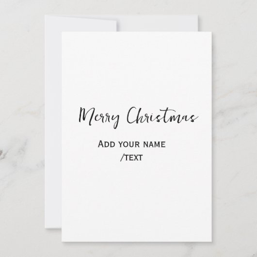 Elegante frohe Weihnachten fügen Text modern einfa (Vorderseite)