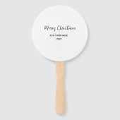 Elegante frohe Weihnachten fügen Text modern einfa Fächer (Rückseite)