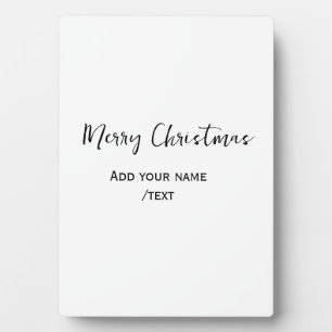 Elegante frohe Weihnachten fügen Text modern einfa Fotoplatte