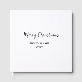 Elegante frohe Weihnachten fügen Text modern einfa Gästebuch