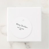 Elegante frohe Weihnachten fügen Text modern einfa Geschenkanhänger (Beispiel)