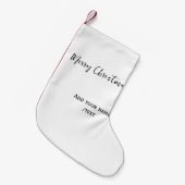 Elegante frohe Weihnachten fügen Text modern einfa Kleiner Weihnachtsstrumpf (Vorderansicht (hängend))