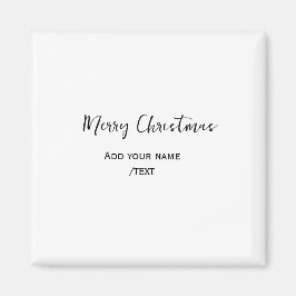 Elegante frohe Weihnachten fügen Text modern einfa Magnet