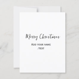 Elegante frohe Weihnachten fügen Text modern einfa Postkarte