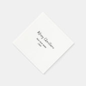 Elegante frohe Weihnachten fügen Text modern einfa Serviette (Ecke)