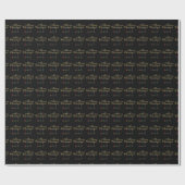 Elegante Frohe Weihnachten Geschenkpapier (Flach)