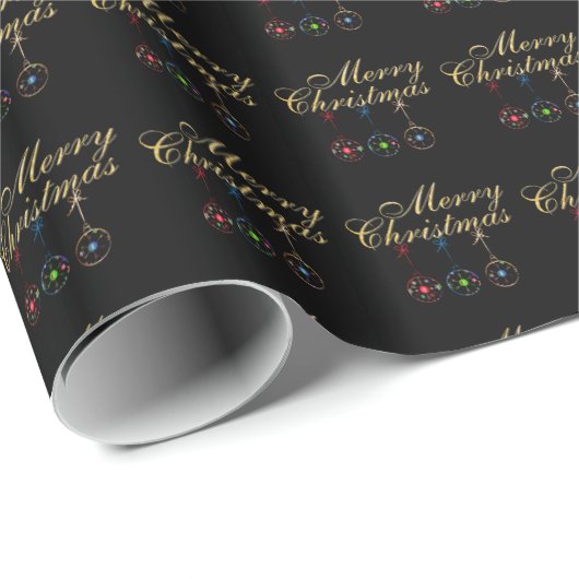 Elegante Frohe Weihnachten Geschenkpapier (Rolleneckpunkt)