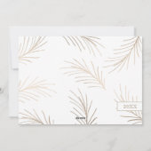 Elegante Frohe Weihnachten Imitate Gold 3 Foto (Rückseite)