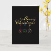 Elegante Frohe Weihnachten Karte (Gelbe Blume)