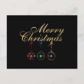 Elegante Frohe Weihnachten Postkarte (Vorderseite)