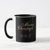 Elegante Frohe Weihnachten Tasse (Links)