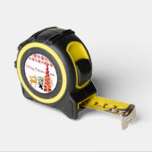 Elegante Frohe Weihnachtsbaumschätze Schneeflocken Maßband (Winkel)