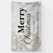 Elegante Frohe Weihnachtsfeier Willkommen Banner (Vertikal)