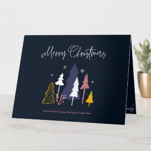 Elegante Frohe Weihnachtskarte mit Botschaft Karte