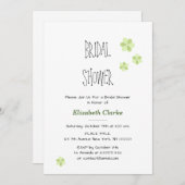 Elegante fröhliche Bridal Dusche Einladung (Vorne/Hinten)