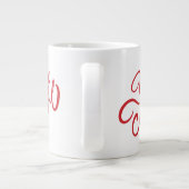 Elegante, fröhliche Urlaubsgestaltung Jumbo-Tasse (Rückseite)