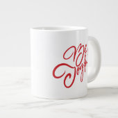 Elegante, fröhliche Urlaubsgestaltung Jumbo-Tasse (Vorderseite Rechts)