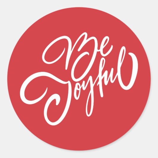 Elegante, fröhliche Urlaubsgestaltung Runder Aufkleber (Vorderseite)