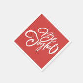 Elegante, fröhliche Urlaubsgestaltung Serviette (Ecke)