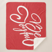 Elegante, fröhliche Urlaubsgestaltung Sherpadecke (Vorderseite)