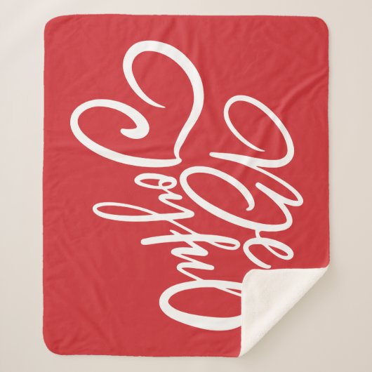 Elegante, fröhliche Urlaubsgestaltung Sherpadecke (Vorderseite)