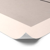 Elegante Frontlinie Zeichnend | Zeitgenössisch "Gr Poster (Ecke)